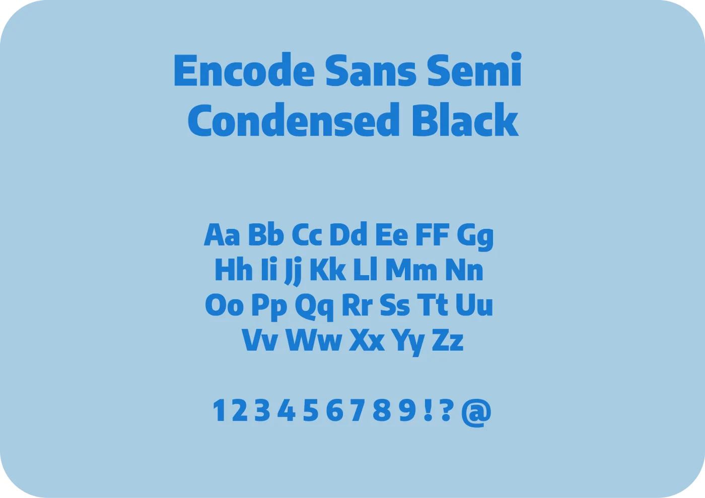 Crypto Moonrock — Encode Sans Semi Condensed Black