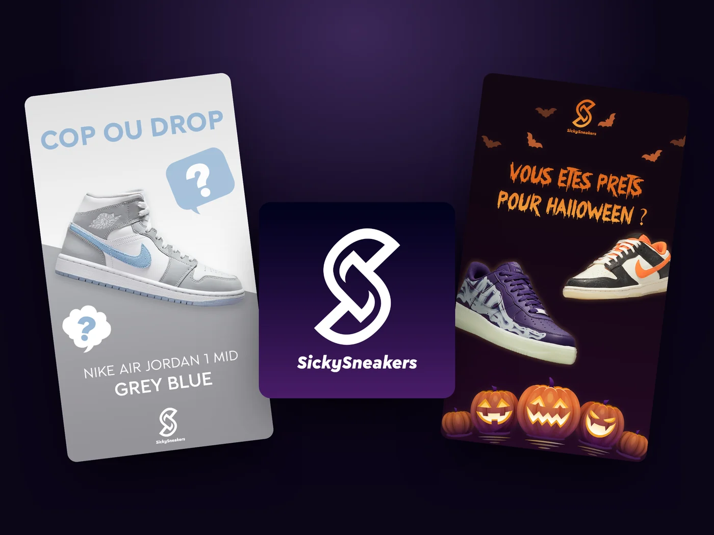 SickySneakers — Réseaux sociaux