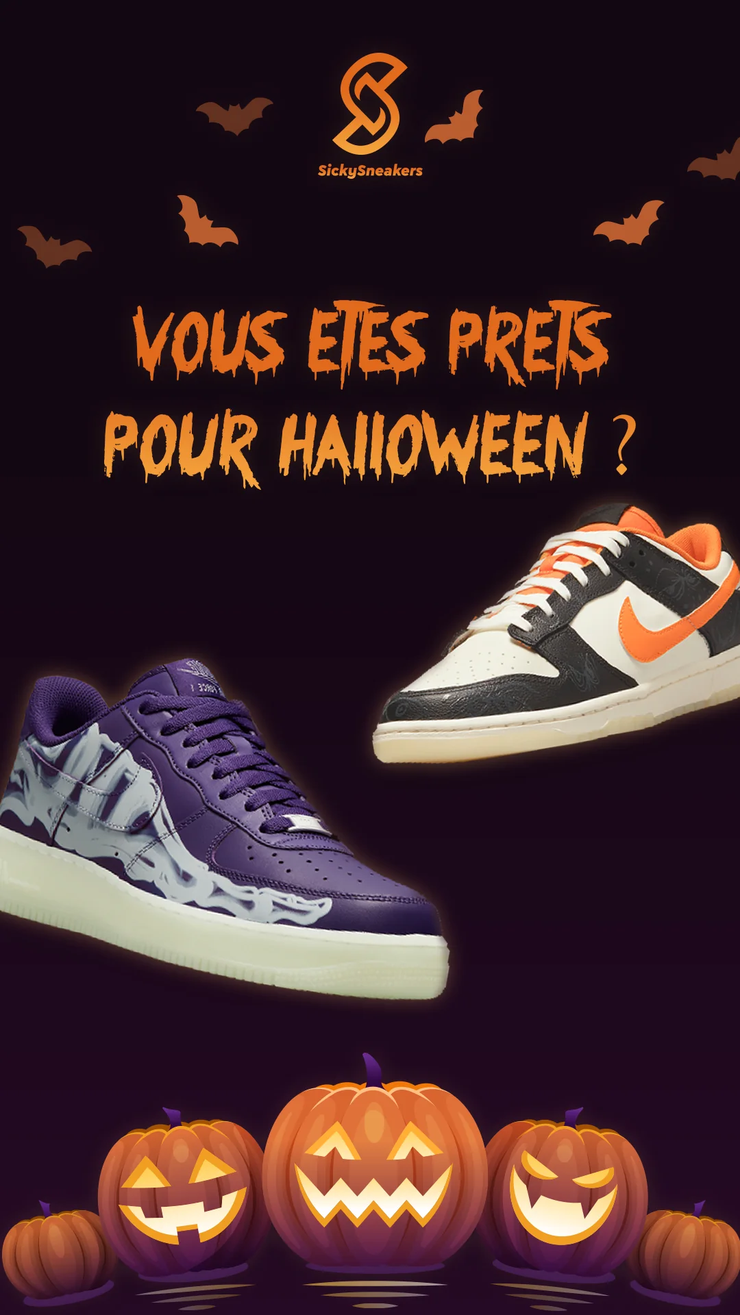 SickySneakers — Série Halloween — sélection multi-produits